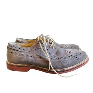 1901 | Shoes | Nordstrom 91 Mens Grey Suede Wingtip Shoes  display picture 3